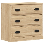 Credenze 3 pz Rovere Sonoma in Legno Multistrato