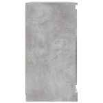 Credenze 2 pz Grigio Cemento in Legno Multistrato