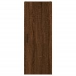 Credenza Rovere Marrone 34,5x34x180 cm in Legno Multistrato