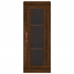Credenza Rovere Marrone 34,5x34x180 cm in Legno Multistrato