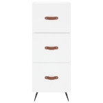 Credenza Bianca 34,5x34x180 cm in Legno Multistrato