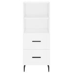 Credenza Bianca 34,5x34x180 cm in Legno Multistrato