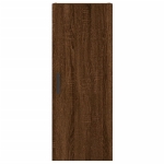 Credenza Rovere Marrone 34,5x34x180 cm in Legno Multistrato