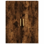 Credenza Rovere Fumo  69,5x34x180 cm in Legno Multistrato