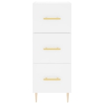 Credenza Bianca 34,5x34x180 cm in Legno Multistrato