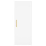 Credenza Bianca 34,5x34x180 cm in Legno Multistrato
