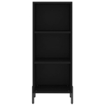 Credenza Nera 34,5x34x180 cm in Legno Multistrato