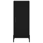 Credenza Nera 34,5x34x180 cm in Legno Multistrato