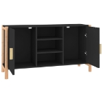 Credenza Nera 107x38x60 cm in Legno Multistrato