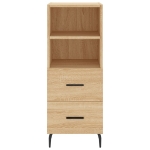 Credenza Rovere Sonoma 34,5x34x180 cm in Legno Multistrato