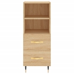 Credenza Rovere Sonoma 34,5x34x180 cm in Legno Multistrato