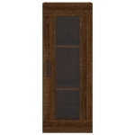 Credenza Rovere Marrone 34,5x34x180 cm in Legno Multistrato