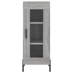 Credenza Grigio Sonoma 34,5x34x180 cm in Legno Multistrato