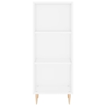 Credenza Bianca 34,5x34x180 cm in Legno Multistrato