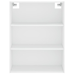 Credenza Bianca 69,5x34x180 cm in Legno Multistrato