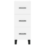 Credenza Bianca 34,5x34x180 cm in Legno Multistrato