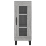 Credenza Grigio Sonoma 34,5x34x180 cm in Legno Multistrato