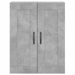 Credenza Grigio Cemento 69,5x34x180 cm in Legno Multistrato