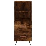 Credenza Rovere Fumo 34,5x34x180 cm in Legno Multistrato