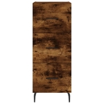 Credenza Rovere Fumo 34,5x34x180 cm in Legno Multistrato