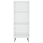Credenza 34,5x34x180 cm in Legno Multistrato Bianco Lucido