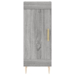 Credenza Grigio Sonoma 34,5x34x180 cm in Legno Multistrato