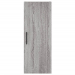 Credenza Grigio Sonoma 34,5x34x180 cm in Legno Multistrato