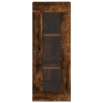 Credenza Rovere Fumo 34,5x34x180 cm in Legno Multistrato