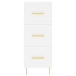 Credenza Bianca 34,5x34x180 cm in Legno Multistrato