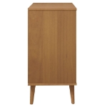 Credenza MOLDE Marrone 76,5x40x80 cm in Legno Massello di Pino