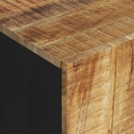 Credenza con 2 Ante 90x33x75 cm in Legno Massello di Mango