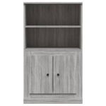 Credenza Grigio Sonoma 60x35,5x103,5 cm in Legno Multistrato