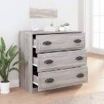 Credenza Grigio Sonoma 70x35,5x67,5 cm in Legno Multistrato