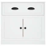 Credenza Bianca 70x35,5x67,5 cm in Legno Multistrato