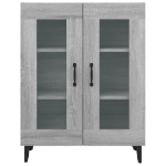 Credenza Grigio Sonoma 69,5x34x90 cm in Legno Multistrato