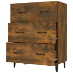 Credenza Rovere Fumo 69,5x34x90 cm in Legno Multistrato