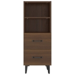 Credenza Rovere Marrone 34,5x34x90 cm in Legno Multistrato