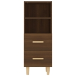 Credenza Rovere Marrone 34,5x34x90 cm in Legno Multistrato