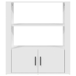 Credenza Bianca 80x30x90 cm in Legno Multistrato