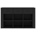 Credenza Nera 100x30x59,5 cm in Legno Multistrato
