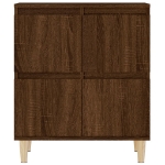 Credenza Rovere Marrone 60x35x70 cm in Legno Multistrato