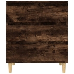 Credenza Rovere Fumo 60x35x70 cm in Legno Multistrato