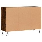 Credenza Rovere Fumo 103,5x35x70 cm in Legno Multistrato