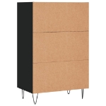 Credenza Nera 57x35x90 cm in Legno Multistrato