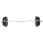 Manubrio Curl Curvo con Pesi 30 kg