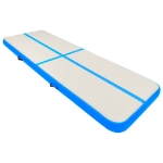 Tappetino Ginnastica Gonfiabile con Pompa 500x100x20 cm PVC Blu