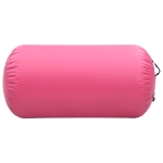 Rullo da Ginnastica Gonfiabile con Pompa 120x75 cm in PVC Rosa