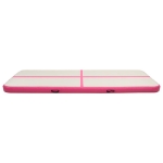 Tappetino Ginnastica Gonfiabile con Pompa 500x100x20cm PVC Rosa