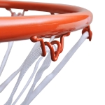 Set Canestro da Basket con Rete Arancione 45 cm