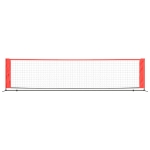 Rete da Tennis Nera e Rossa 400x100x87 cm in Poliestere